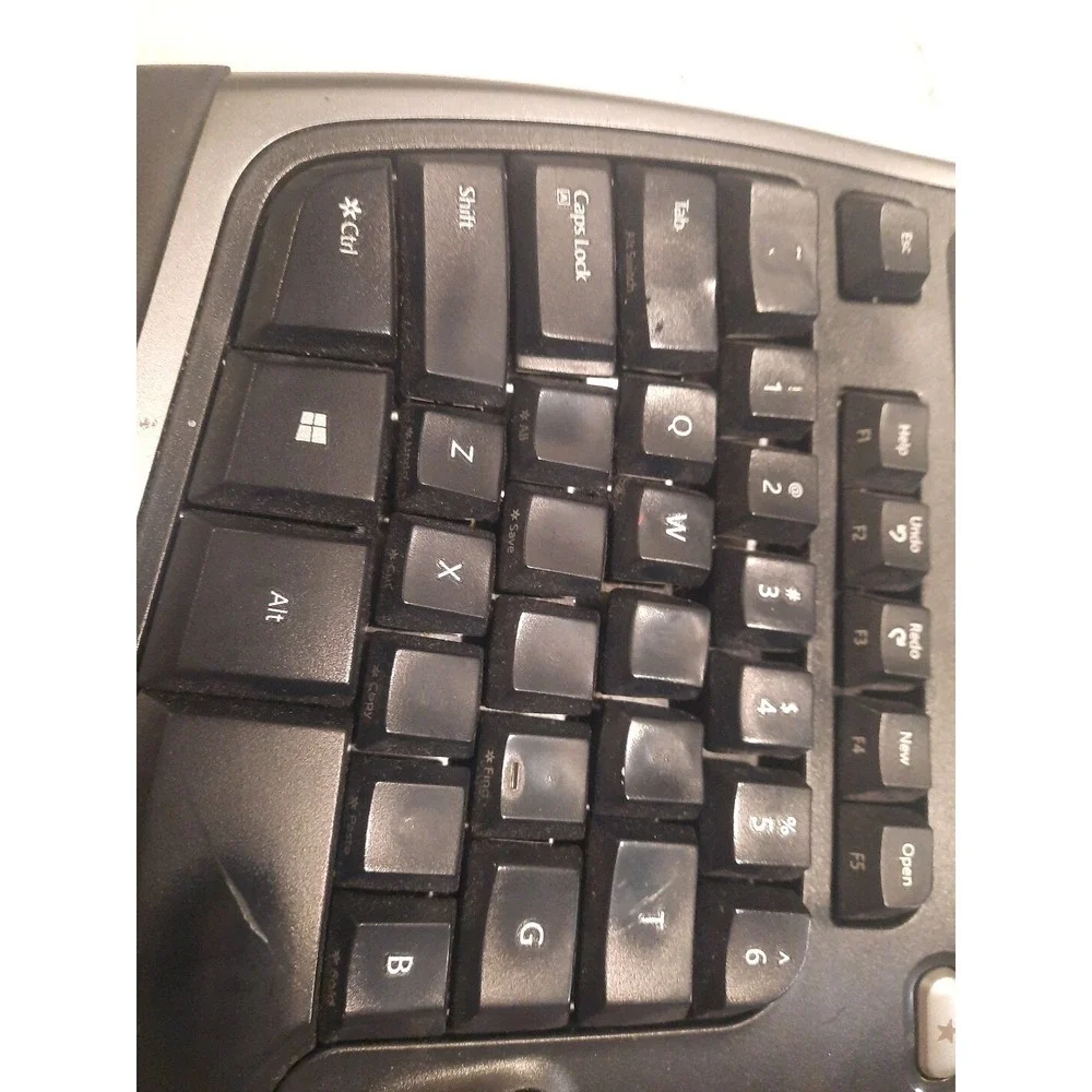 Microsoft Keyboard 4000 v1.0 Natural Ergonomic KU-0462 USB Wired Tested